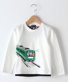 電車プリントTシャツ