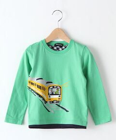 電車プリントTシャツ