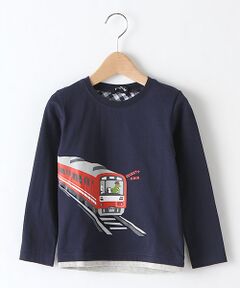 電車プリントTシャツ