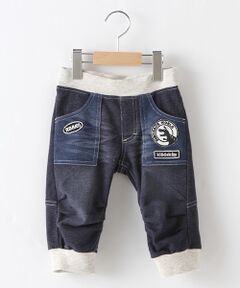 kladskap / クレードスコープ デニムパンツ | デニム裏毛ニット六分丈裾リブパンツ