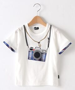 カメラアップリケ半袖Tシャツ