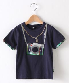 カメラアップリケ半袖Tシャツ