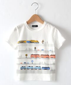 電車プリントTシャツ