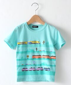 電車プリントTシャツ