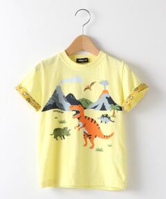 恐竜の世界プリントTシャツ