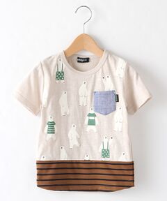 シロクマたくさん切り替えTシャツ