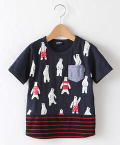 シロクマたくさん切り替えTシャツ