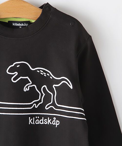 kladskap / クレードスコープ Tシャツ | 恐竜ライン刺しゅうTシャツ | 詳細3