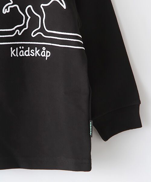 kladskap / クレードスコープ Tシャツ | 恐竜ライン刺しゅうTシャツ | 詳細4