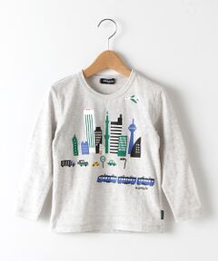 街×電車ブロック切り替えTシャツ