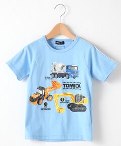 【トミカコラボ】 工事現場働く乗り物プリントTシャツ