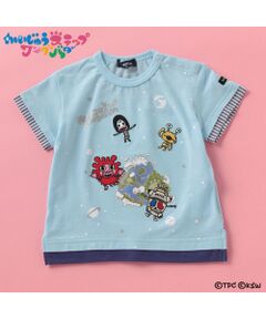 【かいじゅうステップ ワンダバダ】 キャラクター刺しゅう切り替えTシャツ