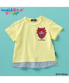 【かいじゅうステップ ワンダバダ】 キャラクターワッペンレイヤード風Tシャツ