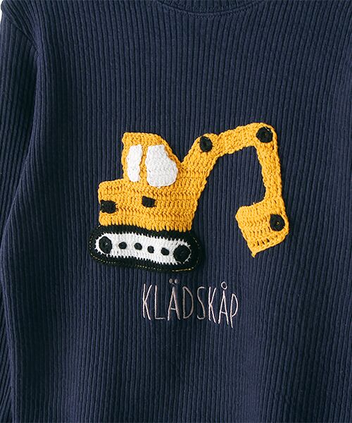 kladskap / クレードスコープ カットソー | 乗り物編みモチーフリブニットプルオーバー | 詳細5