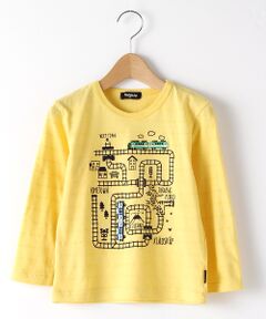 抗菌防臭 電車マップTシャツ