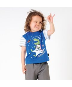 kladskap / クレードスコープ カットソー | ギャラクシーザウルス袖ボーダーTシャツ