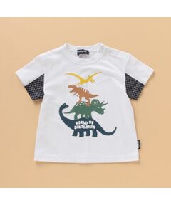 4段恐竜半袖Tシャツ