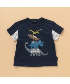 4段恐竜半袖Tシャツ