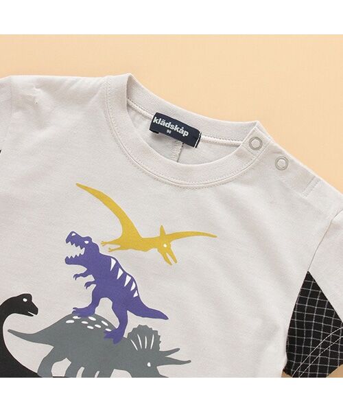 kladskap / クレードスコープ Tシャツ | 4段恐竜半袖Tシャツ | 詳細4