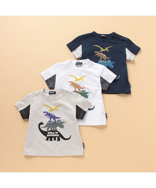 kladskap / クレードスコープ Tシャツ | 4段恐竜半袖Tシャツ | 詳細9