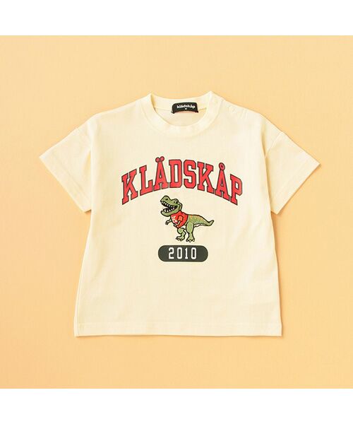 kladskap / クレードスコープ カットソー | ロゴ×恐竜5分袖Tシャツ | 詳細12