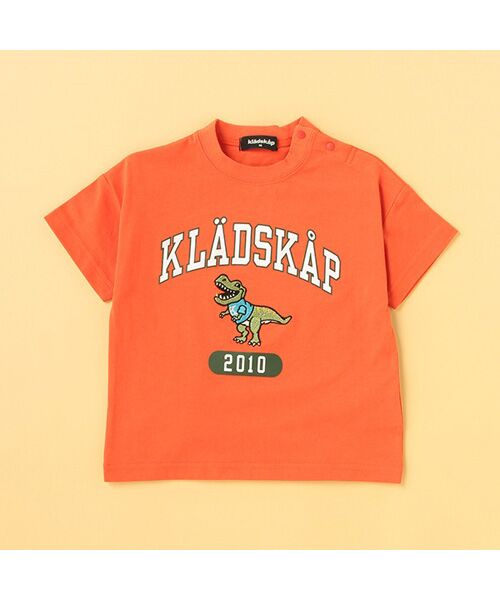 kladskap / クレードスコープ カットソー | ロゴ×恐竜5分袖Tシャツ | 詳細13
