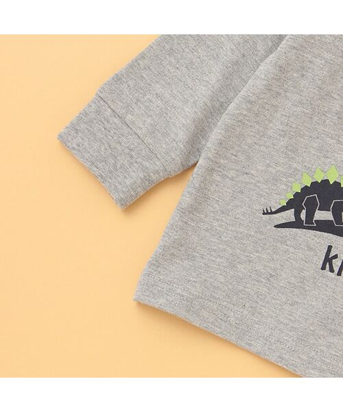 kladskap / クレードスコープ Tシャツ | 恐竜+背中ギザギザ長袖Tシャツ | 詳細4