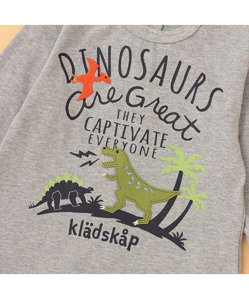 kladskap / クレードスコープ Tシャツ | 恐竜+背中ギザギザ長袖Tシャツ | 詳細5