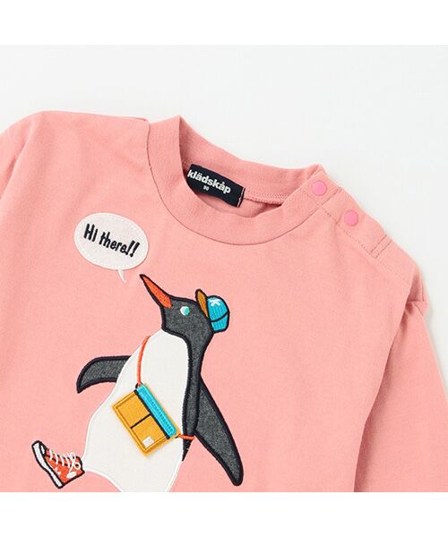 kladskap / クレードスコープ Tシャツ | ペンギン裾レイヤード風長袖Tシャツ | 詳細2