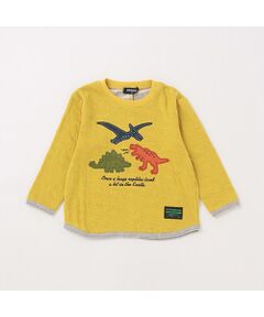 恐竜接結長袖Tシャツ