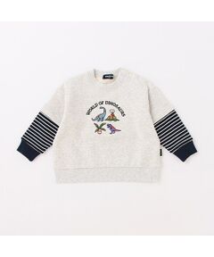 kladskap / クレードスコープ ベビー・キッズウエア | 恐竜レイヤード風トレーナー