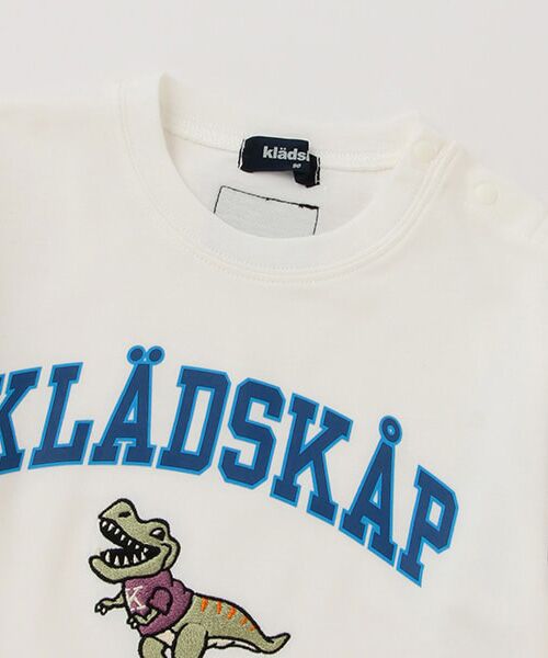 kladskap / クレードスコープ Tシャツ | 恐竜×ロゴ重ね着風BIG長袖Tシャツ | 詳細2