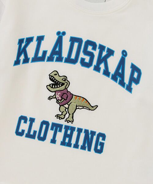 kladskap / クレードスコープ Tシャツ | 恐竜×ロゴ重ね着風BIG長袖Tシャツ | 詳細4