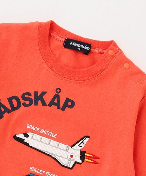 kladskap / クレードスコープ Tシャツ | 乗り物アップリケ長袖Tシャツ | 詳細2