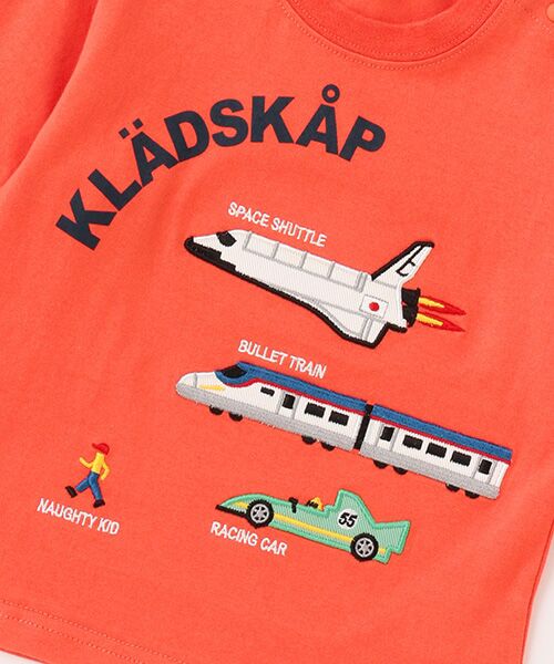kladskap / クレードスコープ Tシャツ | 乗り物アップリケ長袖Tシャツ | 詳細3
