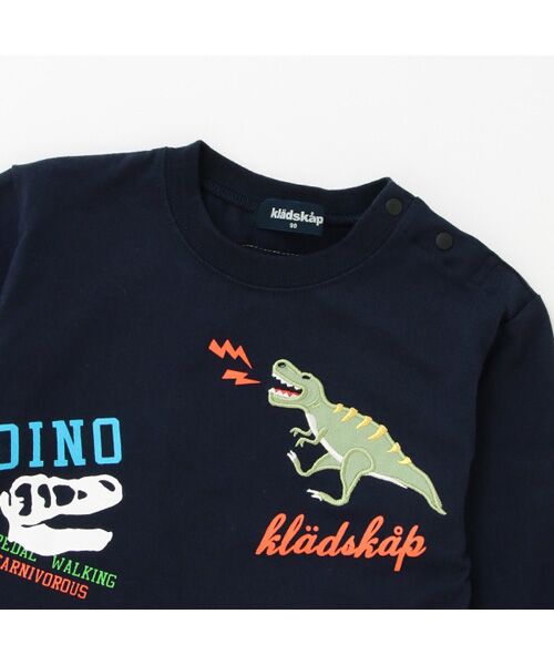 kladskap / クレードスコープ Tシャツ | 恐竜グラフィック長袖Tシャツ | 詳細2