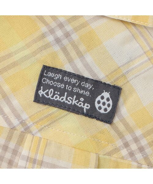 kladskap / クレードスコープ Tシャツ | 虫ワンポイントチェック半袖シャツ | 詳細8