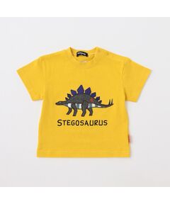 恐竜アップリケ半袖Tシャツ