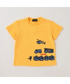 乗り物アップリケ半袖Tシャツ