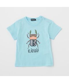 昆虫アップリケ半袖Tシャツ