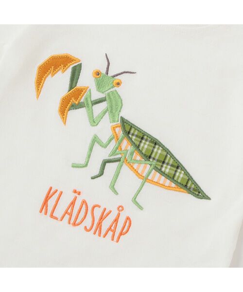 kladskap / クレードスコープ ベビー・キッズウエア | 昆虫アップリケ半袖Tシャツ | 詳細4