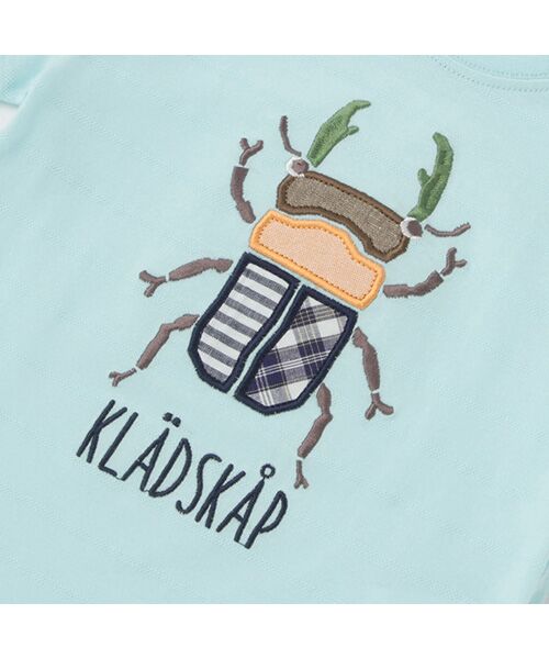 kladskap / クレードスコープ ベビー・キッズウエア | 昆虫アップリケ半袖Tシャツ | 詳細5