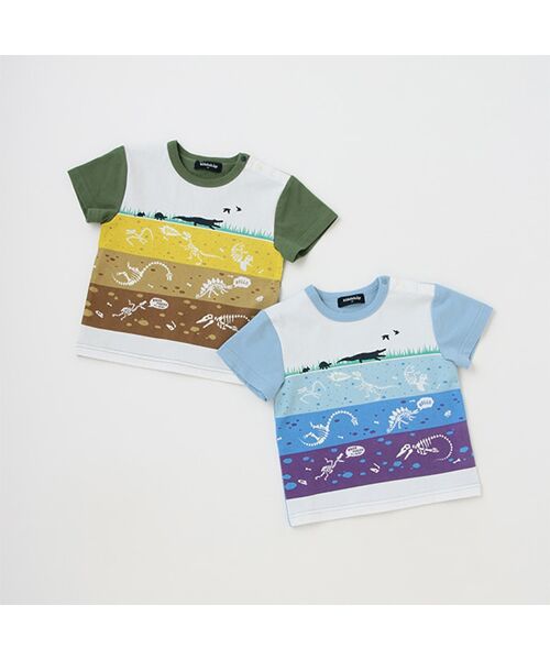 kladskap / クレードスコープ Tシャツ | 【科博】恐竜化石地層半袖Tシャツ | 詳細9