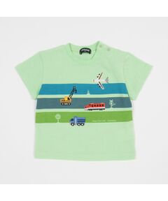 乗り物アップリケ半袖Tシャツ