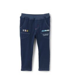 kladskap / クレードスコープ その他パンツ | 電車刺しゅうﾛﾝｸﾞ丈ｽﾄﾚｰﾄﾊﾟﾝﾂ