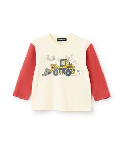 kladskap / クレードスコープ Tシャツ | 働く車袖配色長袖Tシャツ