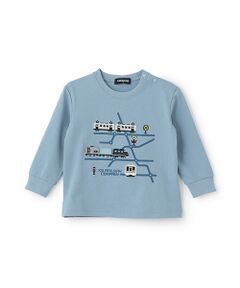 kladskap / クレードスコープ Tシャツ | 電車マップ長袖Tシャツ