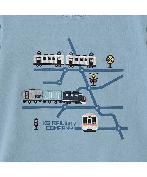 kladskap / クレードスコープ Tシャツ | 電車マップ長袖Tシャツ | 詳細5