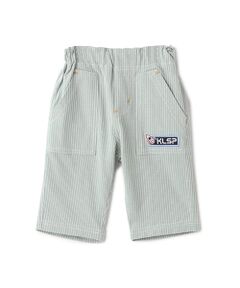 kladskap / クレードスコープ ショート・ハーフ・半端丈パンツ | ワンポイント刺しゅうストライプ6分丈パンツ