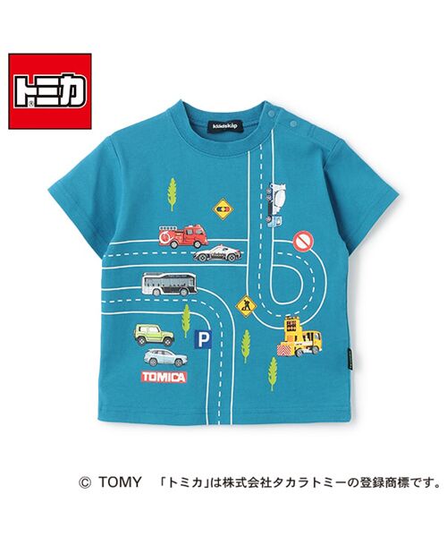 kladskap/クレードスコープ 【トミカ】半袖Tシャツ ブル- 100 kladskap/クレードスコープ 【トミカ】半袖Tシャツ ブル- 100